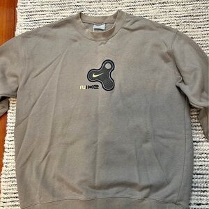 Nike Men's Taupe Crewneck Sweater